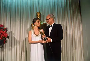 Natalie Wood Presenting an Academy Award to L.B. Abbott