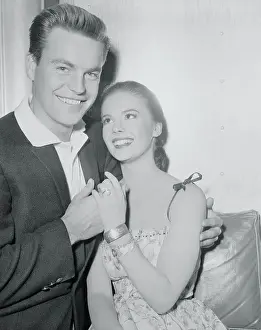 Natalie Wood and Robert Wagner Displaying Ring