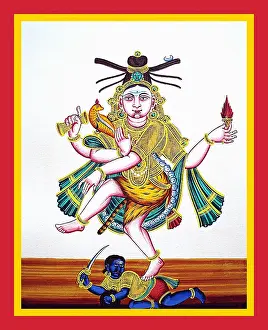 Drum Prints: Nataraja on the back of Apasmara
