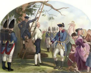 Hero Prints: Nathan Hale Led to His Execution Illustration