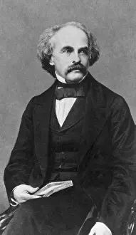 Novelist Prints: Nathaniel Hawthorne Seated