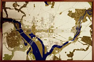 National Prints: National Capital Planning Commssion map of Washington, D.C