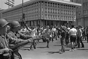 Protester Prints: National Guard Confronting Demonstrators