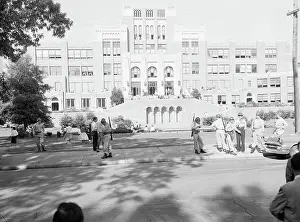 Little Rock Prints: National Guard and Students at Integrated School