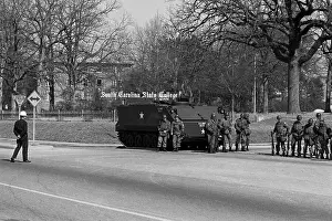 Orangeburg Prints: National Guard with Tank During Riot