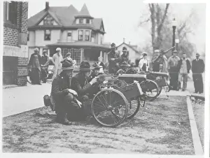 Iowa Prints: National Guard Using Machine Guns
