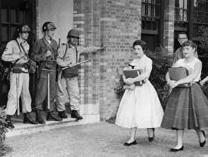 Little Rock Prints: National Guard Watching Over Students