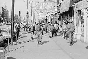 Racial Prints: National Guardsmen Patrol Chicago Streets