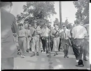 Little Rock Prints: National Guardsmen and Protesters in Little Rock