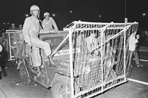 Jeep Prints: National Guardsmen on Riot Jeep at Chicago Convention