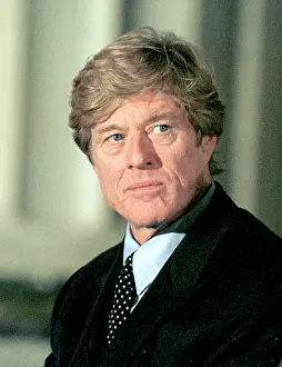 Prints of View of American actor Robert Redford (1936 - 2025) during the National Medal of Arts ceremony in the Andrew W Mellon Auditorium, Washington DC, January 9, 1997 Robert Redford: Classic Hollywood Elegance: National Medal of Arts Honorees Ceremony At Mellon Auditorium