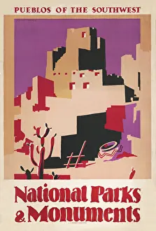 Pueblo Prints: National parks and monuments Pueblos of the southwest