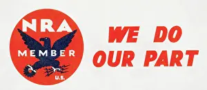 Sticker Prints: National Recovery Administration Sticker