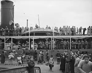 Nationalist Prints: Nationalist Troops On Ship Leaving China