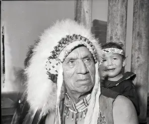 Native American Chief At Exhibit