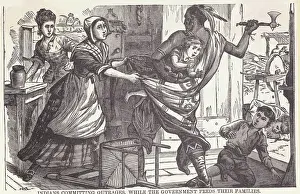 Native American Kidnapping Young Colonist