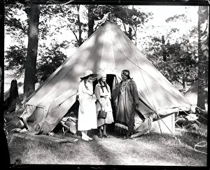 Portland Prints: Native American Woman Speaking With Other Women