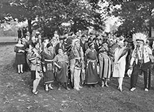 Native Americans Gathering a Prospect Park