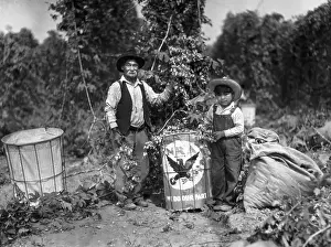 Logo Prints: Native Americans Working in Field