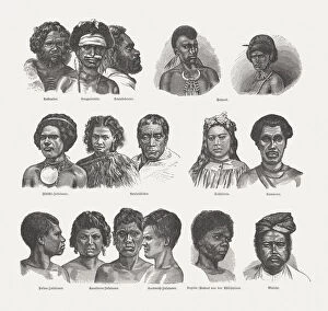 Fine Art Portrait Gallery: Native people of the South Sea Islands, published in 1882