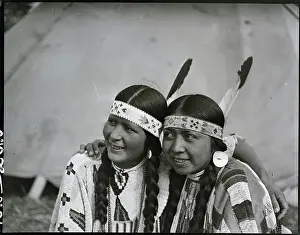 Contestant Prints: Two Native Am Women, Heads Together