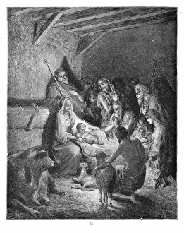 Images Dated 4th September 2016: The nativity of Jesus 1883