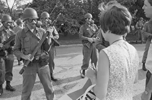 Gas Mask Prints: Natl. Guard Meet Protesters With Rifles