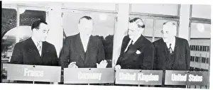 NATO Chiefs With Konrad Adenauer During Session