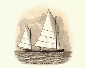 Images Dated 20th June 2017: Nautilus Canoe, 19th Century