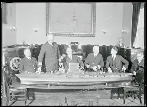Robinson Prints: Naval Board Members at Drawing Board
