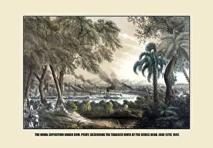 Mexican American Prints: The naval expedition under Commodore Perry