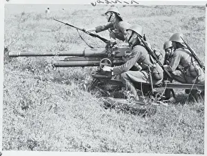 Jakarta Prints: Naval Men with Artillery