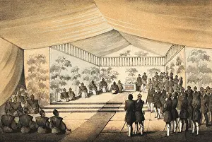 Prints of Matthew Perry, U. S Timeless Visions: Icons of Art and History: Naval Officer Matthew Perry Taking President's Letter to Japanese