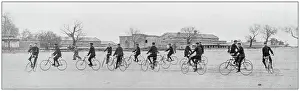 Navy and Army antique historical photographs: Military Bicycling in India