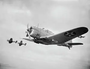 Newport News Prints: Navy Dive Bombers Getting Ready for Attack