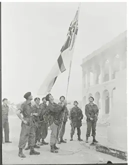 Navy Men with British Flag