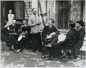 Annapolis Prints: Navy Officers Drinking Outdoors