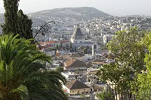Scape Prints: Nazareth, Nazareth, with the Catholic Basilica of the Annunciation