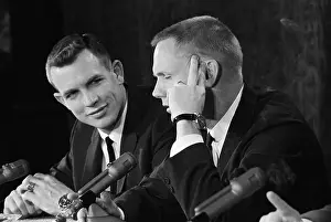 Scott Prints: Neal Armstrong and David Scott at Press Conference