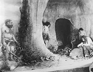 Anthropology Prints: Neanderthal Family
