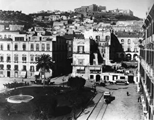 Horse-drawn Trams (Horsecars) Collection: Neapolitan Piazza