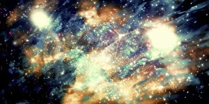 Cosmos Gallery: Nebula and stars, illustration