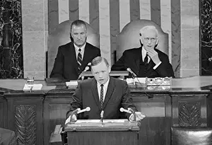 Neil Armstrong Addressing Congress