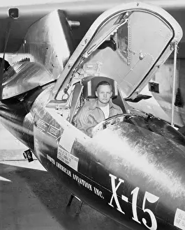 Neil Armstrong Sitting in X-15