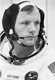 Astronaut Prints: Neil Armstrong Wearing Space Suit