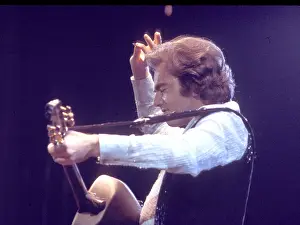 Neil Diamond Prints: Neil Diamond Playing Acoustic