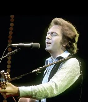 Neil Diamond Prints: Neil Diamond Playing Acoustic