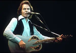Neil Diamond Prints: Neil Diamond Playing Acoustic