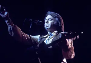 Neil Diamond Prints: Neil Diamond Playing Acoustic
