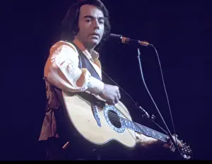 Neil Diamond Prints: Neil Diamond Playing Acoustic